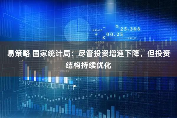 易策略 国家统计局：尽管投资增速下降，但投资结构持续优化