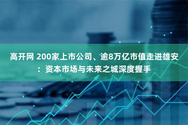高开网 200家上市公司、逾8万亿市值走进雄安：资本市场与未来之城深度握手